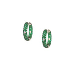 Emerald Mini Earring Hoops